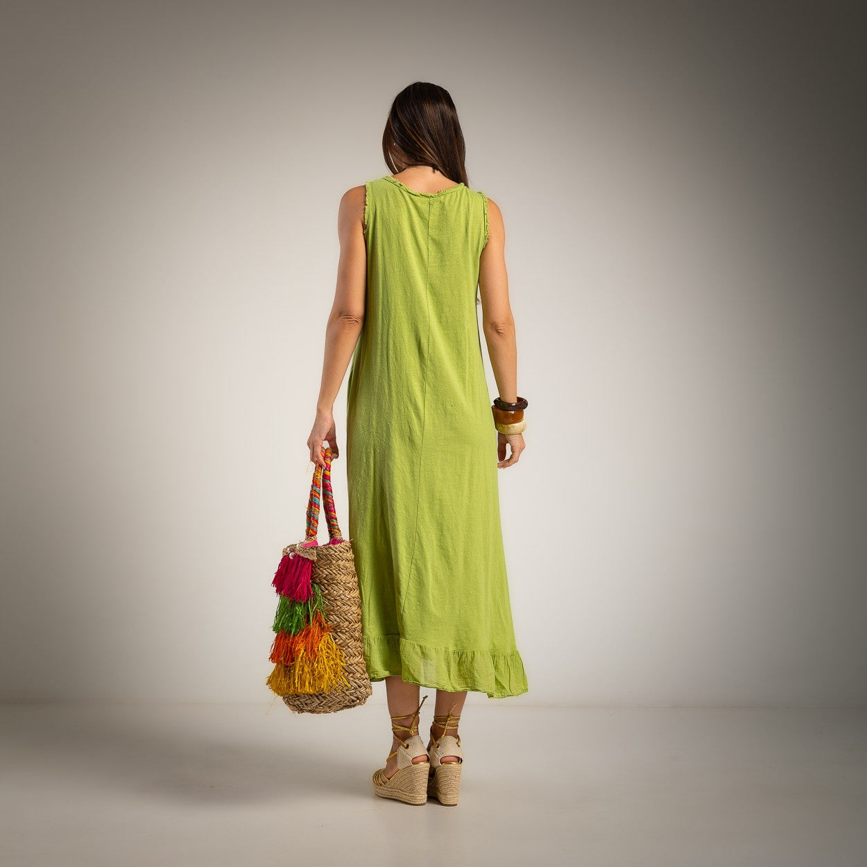 Свободна лятна рокля Lime Breeze