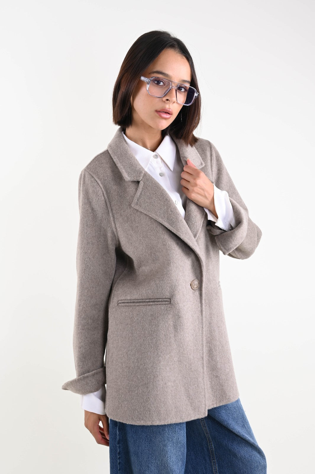 Дамско палто Монопето от вълна