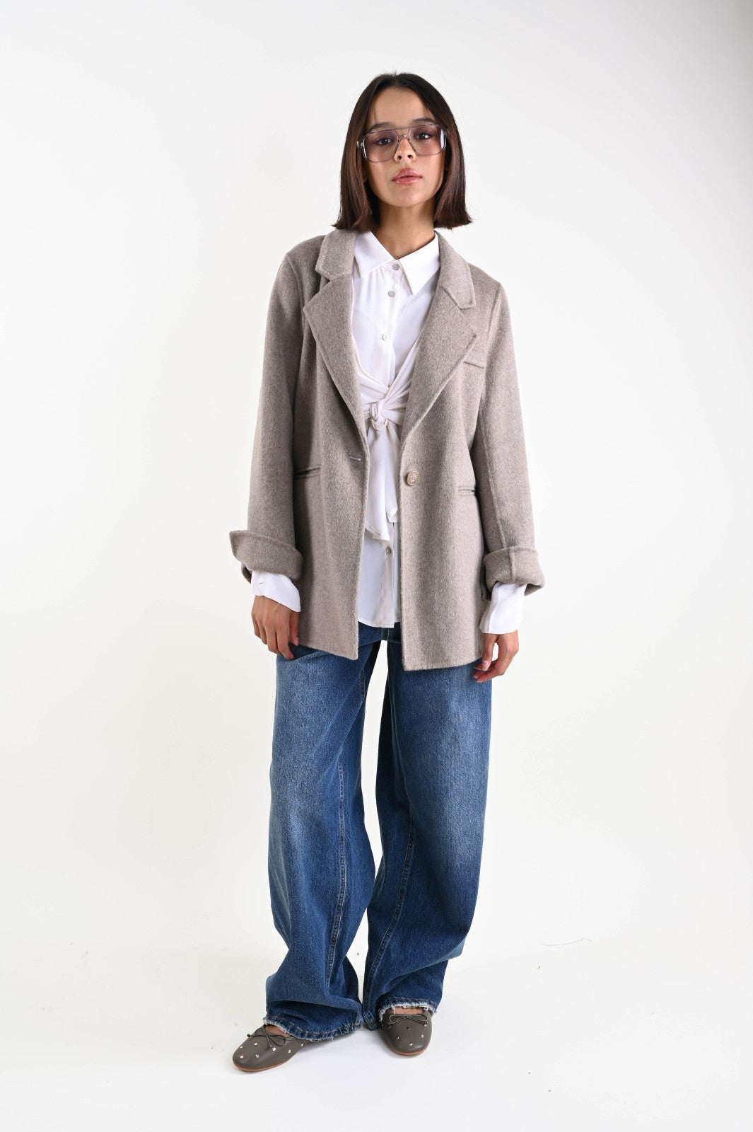 Дамско палто Монопето от вълна