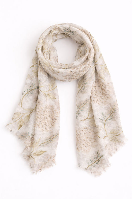 Дамски шал с декоративен принт