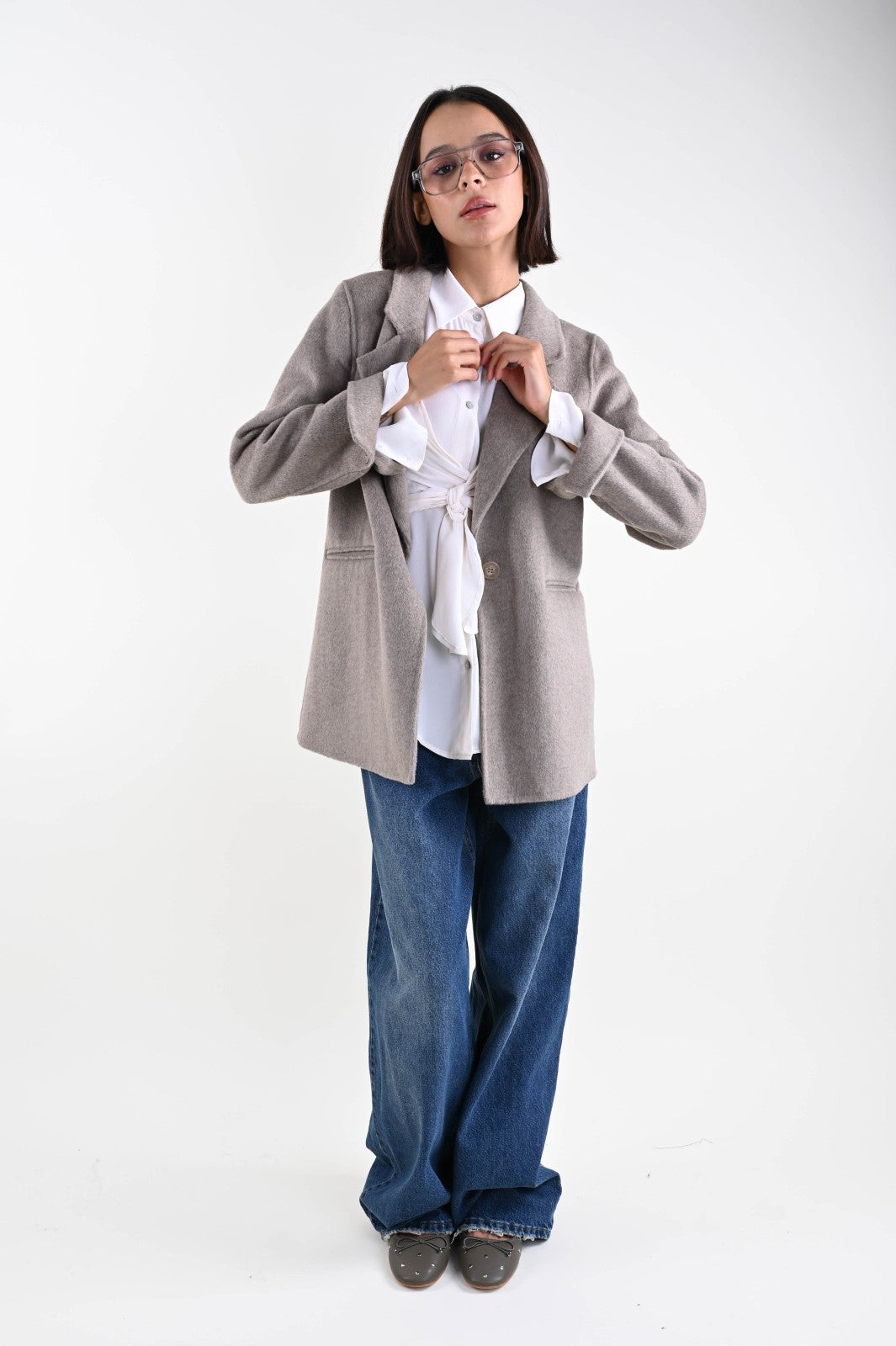 Дамско палто Монопето от вълна