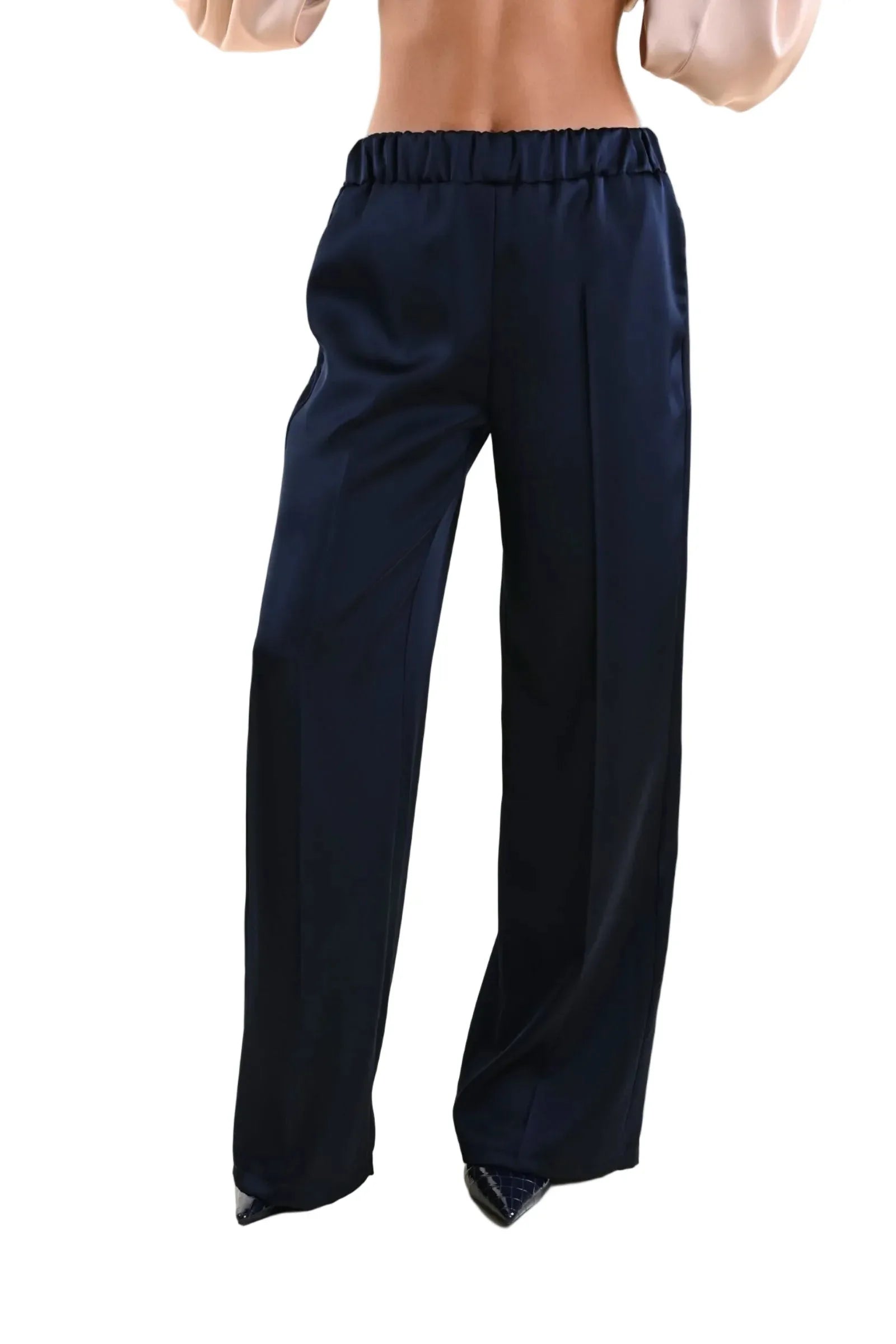 Дамски панталон SATIN - NKfashan 